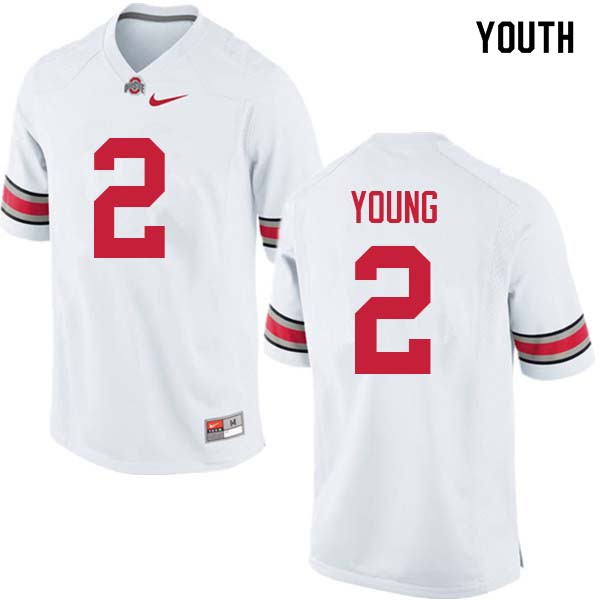 Ohio State Buckeyes Chase Young Youth #2 White Authentic Stitched College Football Jersey